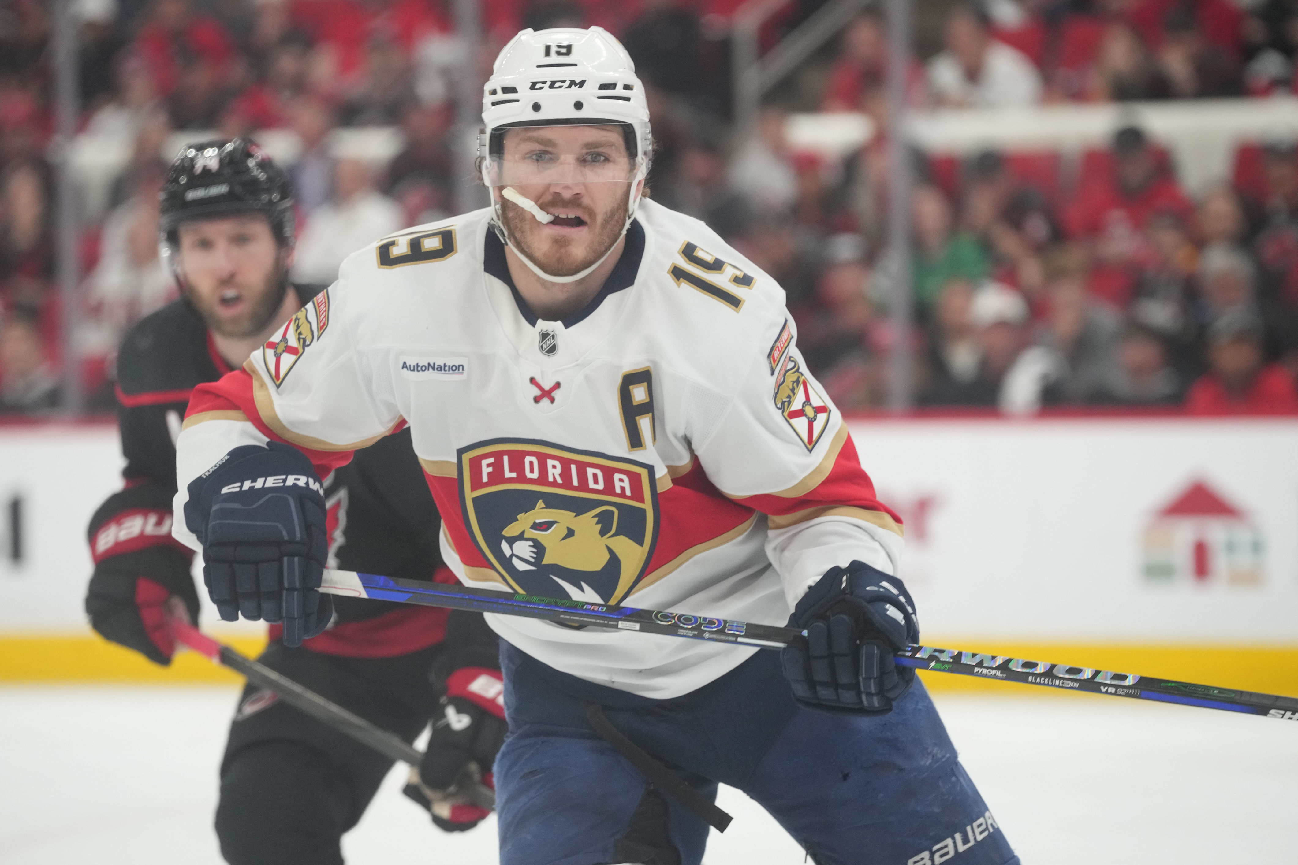 Matthew Tkachuk explained his hit (Imagn)